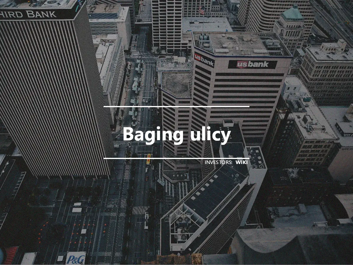 Baging ulicy