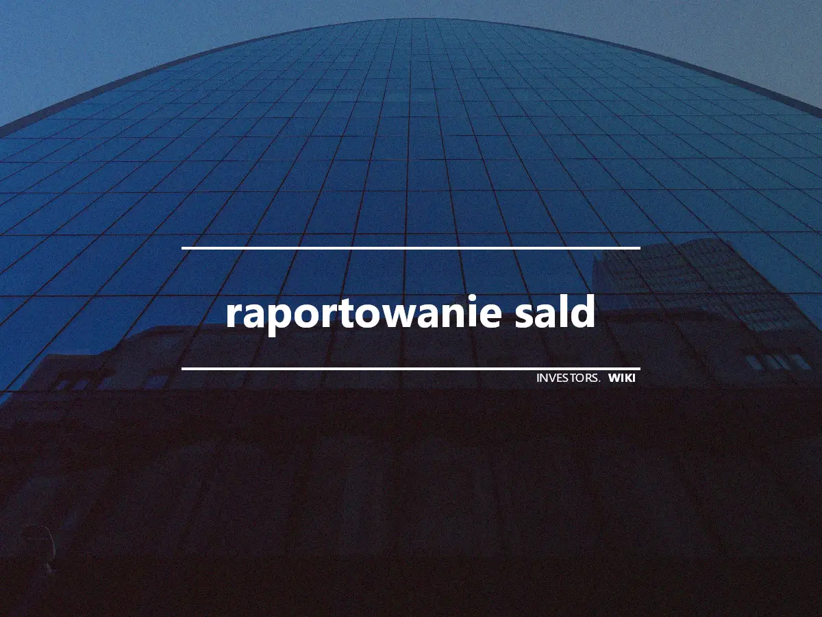 raportowanie sald