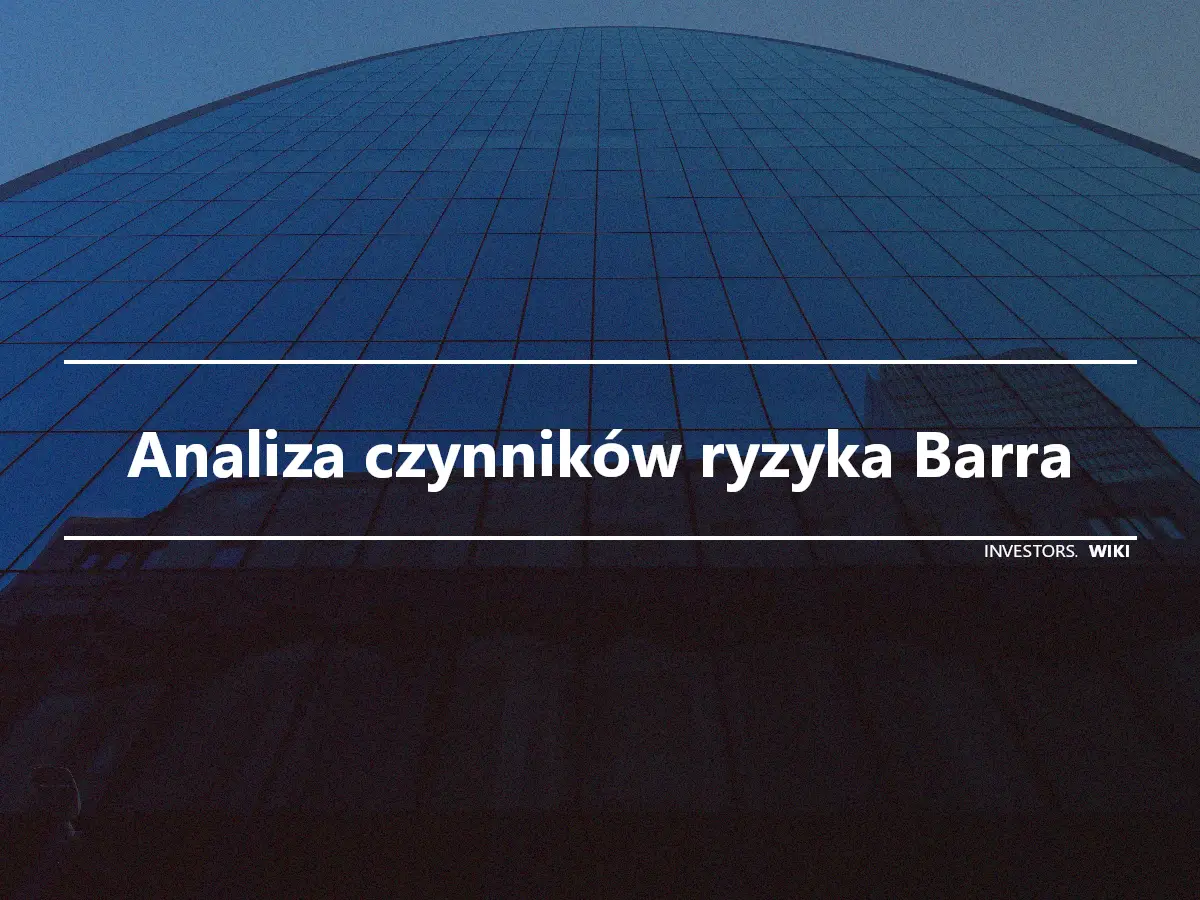 Analiza czynników ryzyka Barra