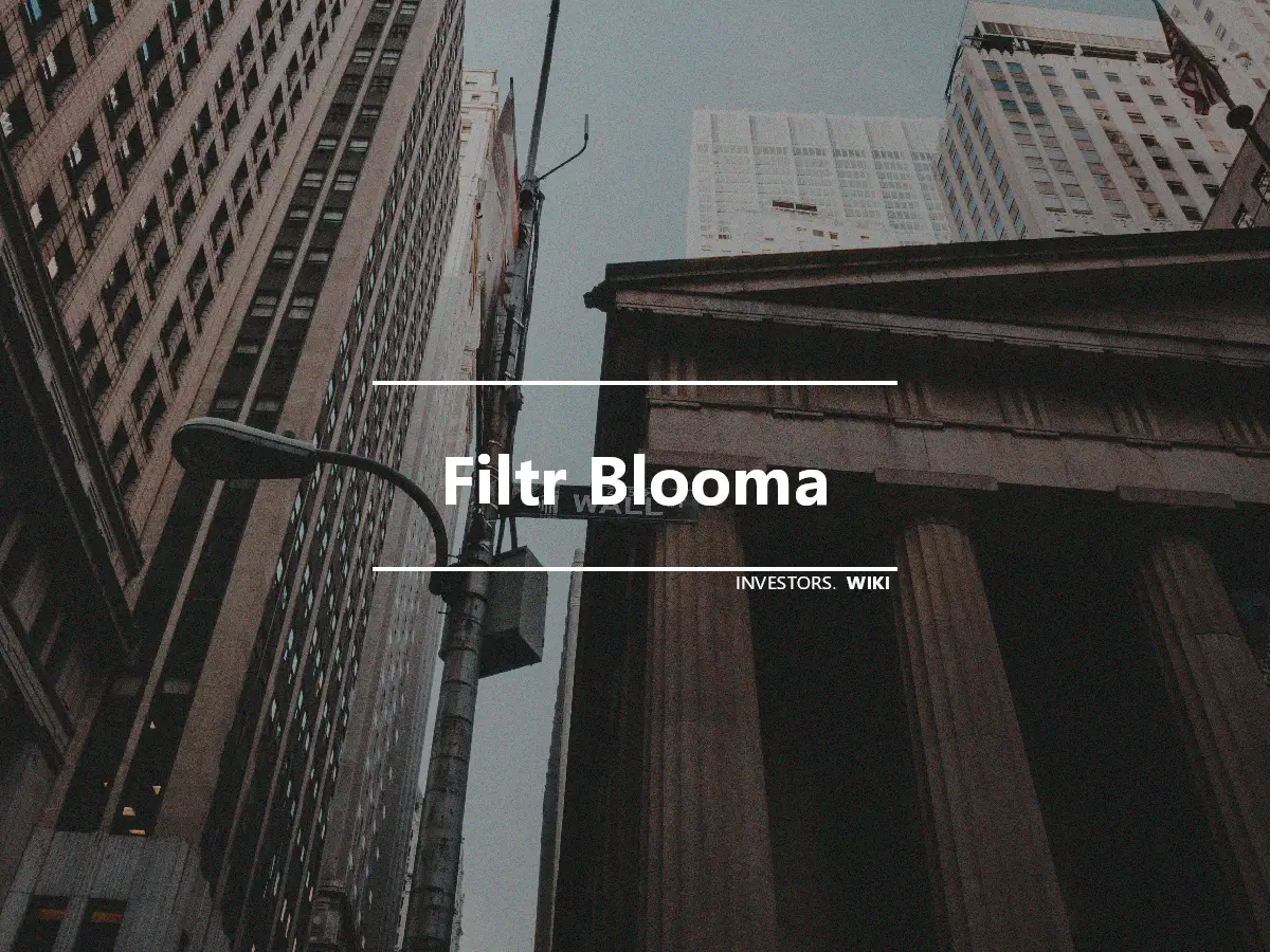 Filtr Blooma