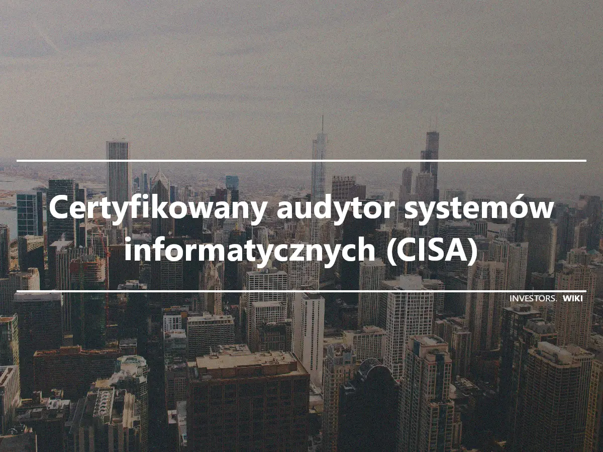 Certyfikowany audytor systemów informatycznych (CISA)