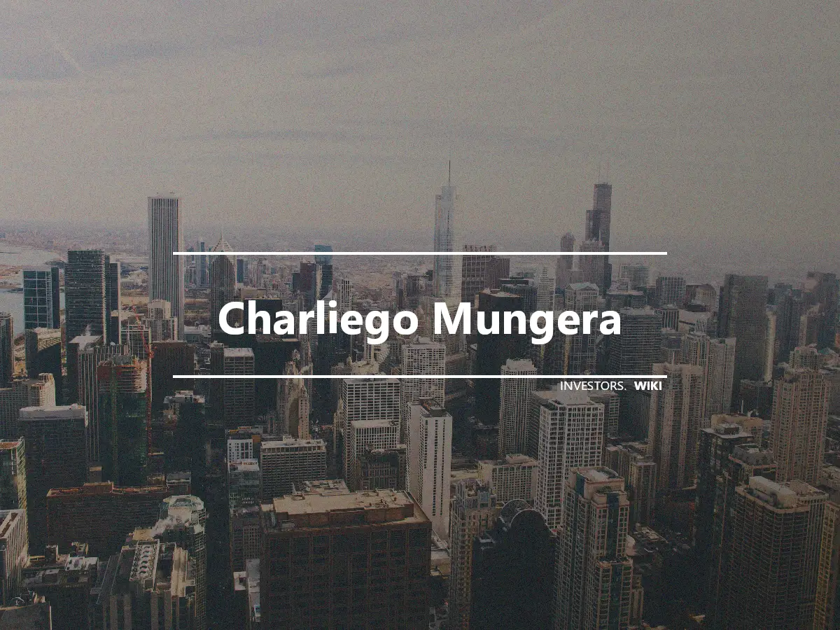 Charliego Mungera