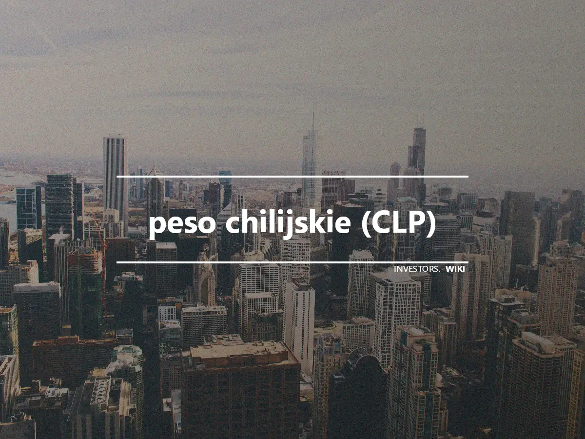 peso chilijskie (CLP)