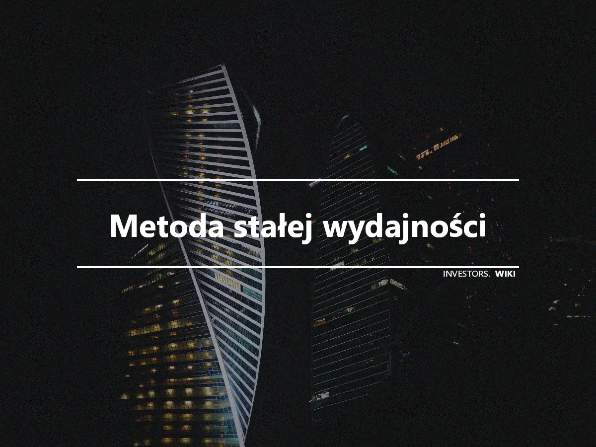 Metoda stałej wydajności