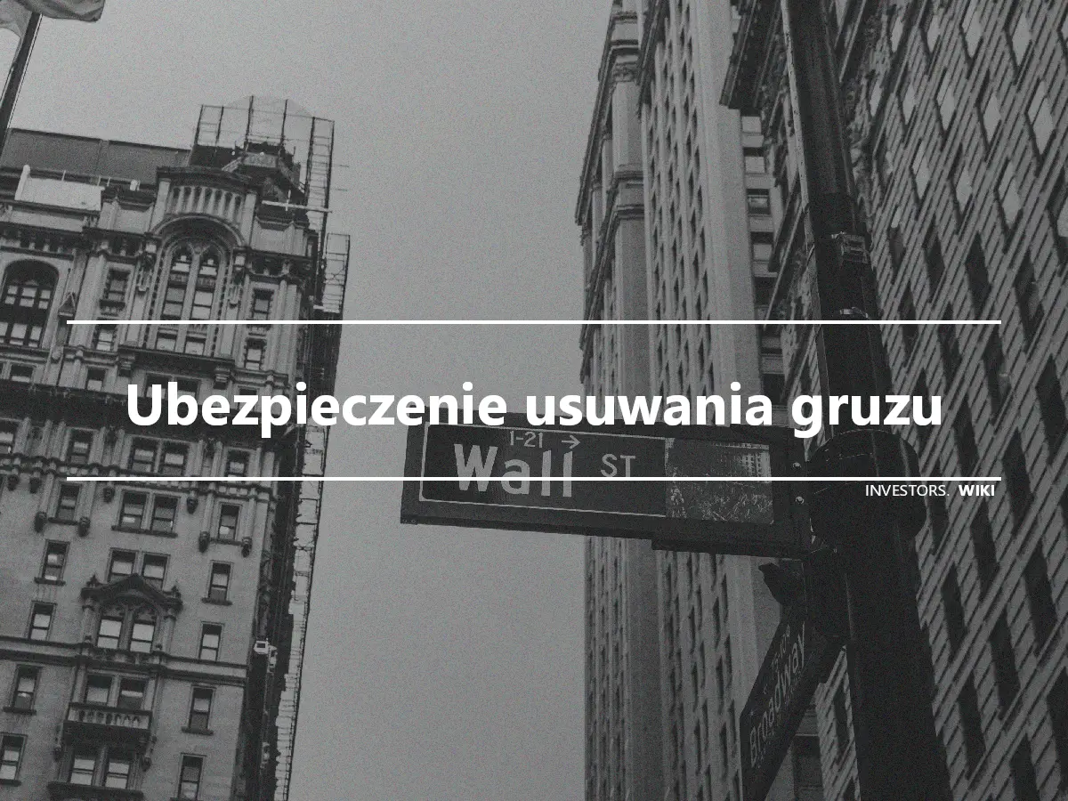 Ubezpieczenie usuwania gruzu