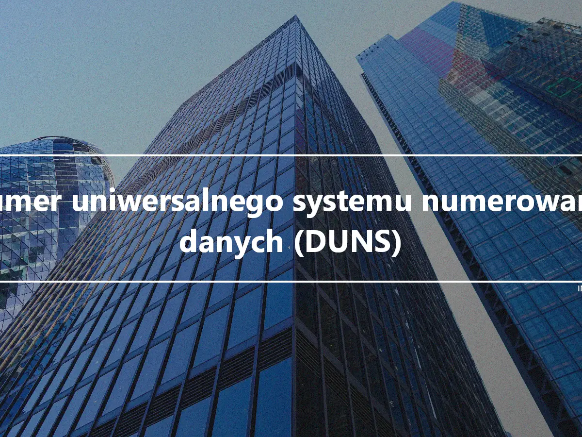 Numer uniwersalnego systemu numerowania danych (DUNS)