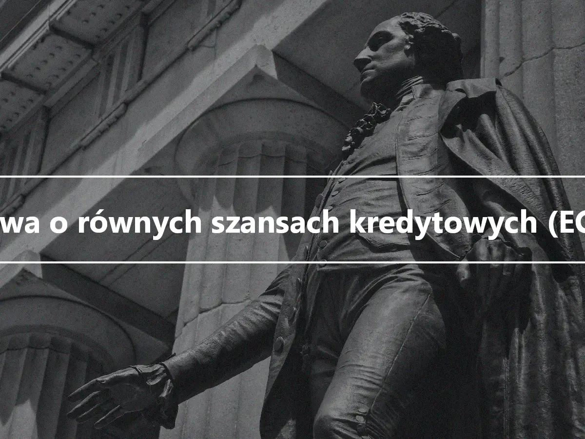 Ustawa o równych szansach kredytowych (ECOA)