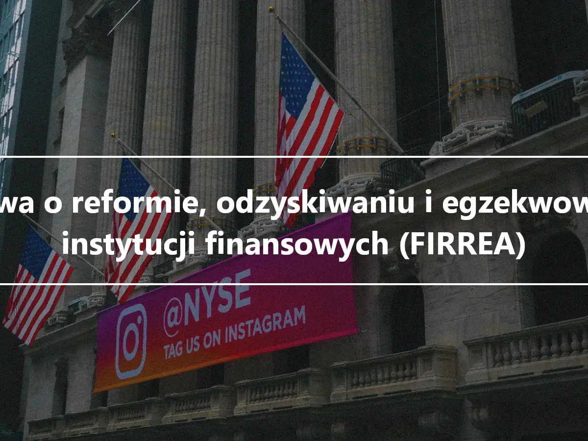 Ustawa o reformie, odzyskiwaniu i egzekwowaniu instytucji finansowych (FIRREA)