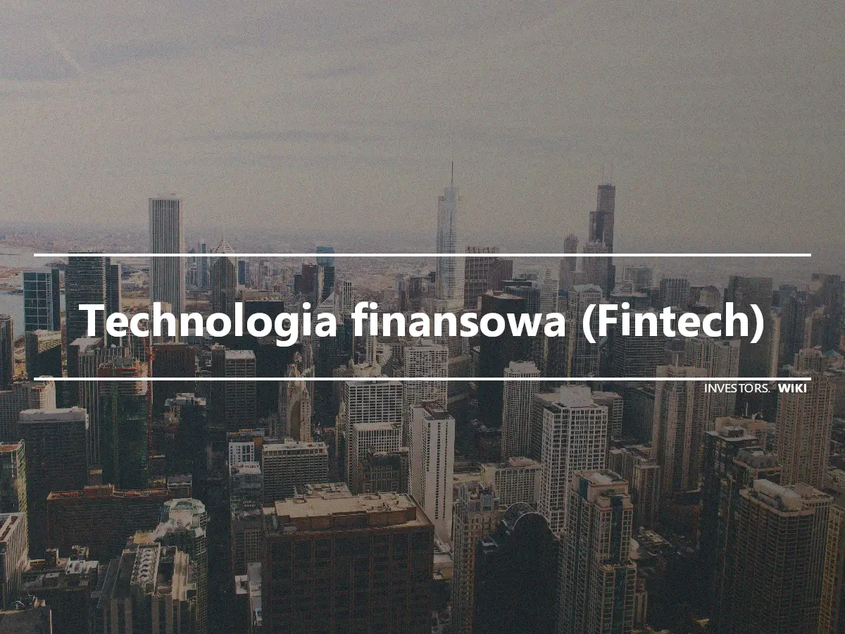 Technologia finansowa (Fintech)