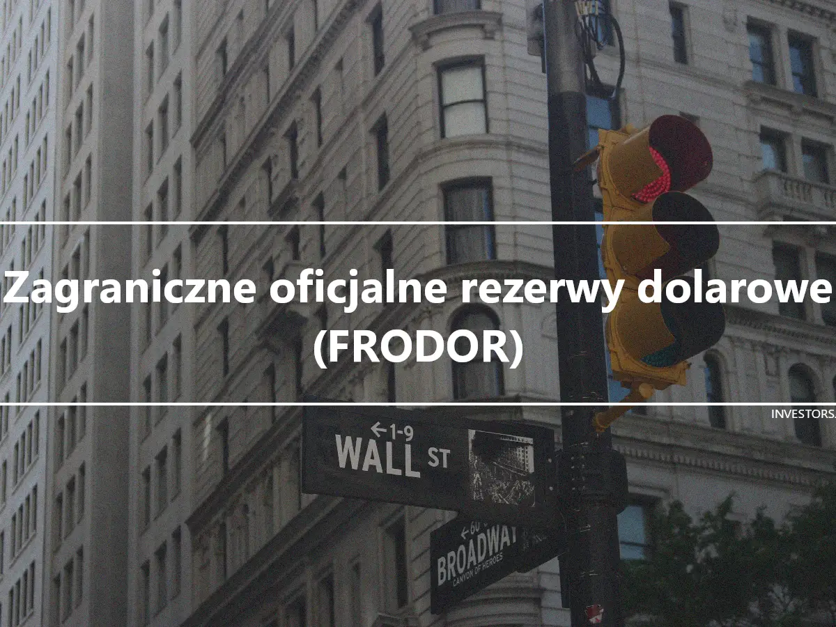 Zagraniczne oficjalne rezerwy dolarowe (FRODOR)