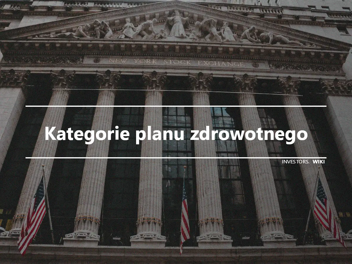 Kategorie planu zdrowotnego