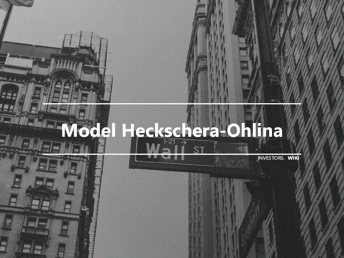 Model Heckschera-Ohlina