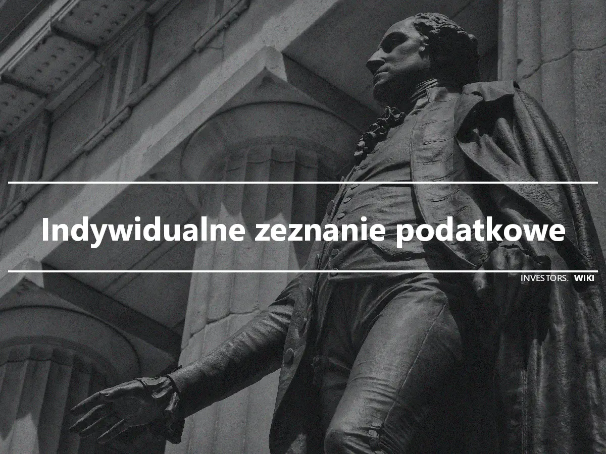 Indywidualne zeznanie podatkowe