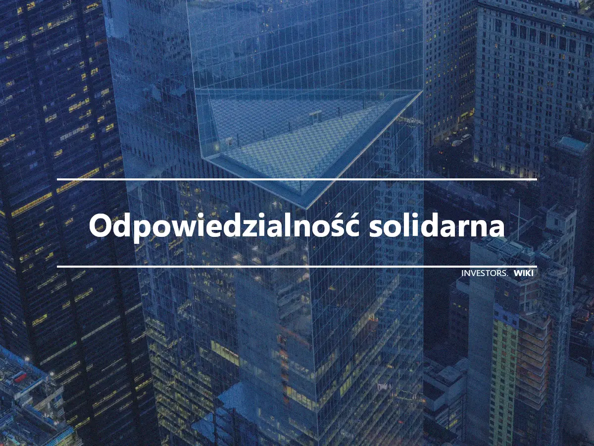 Odpowiedzialność solidarna