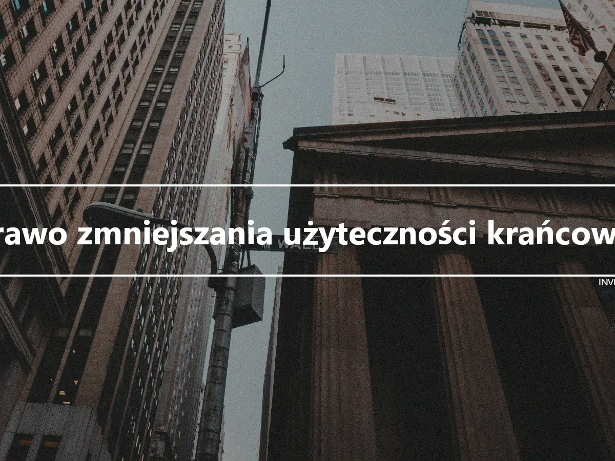 Prawo zmniejszania użyteczności krańcowej