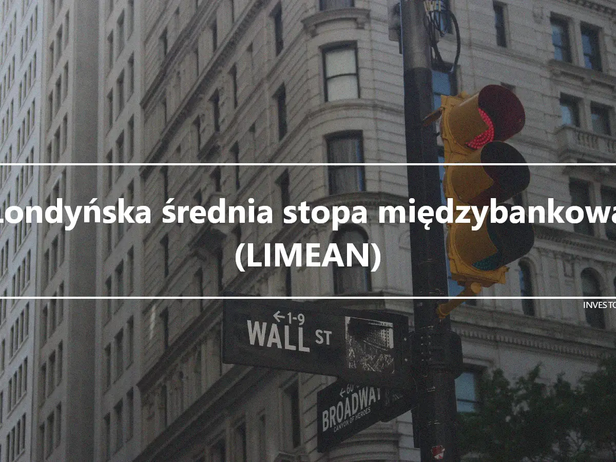 Londyńska średnia stopa międzybankowa (LIMEAN)