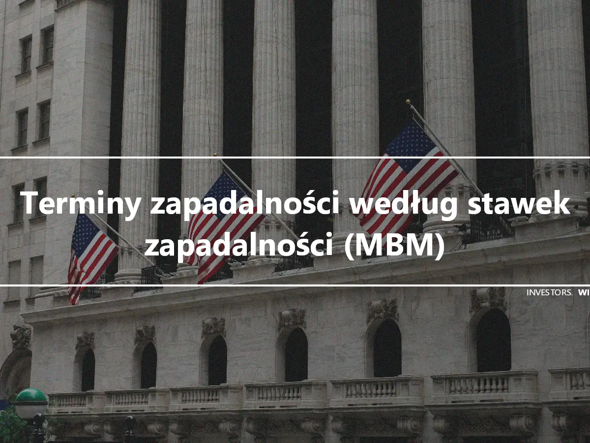 Terminy zapadalności według stawek zapadalności (MBM)