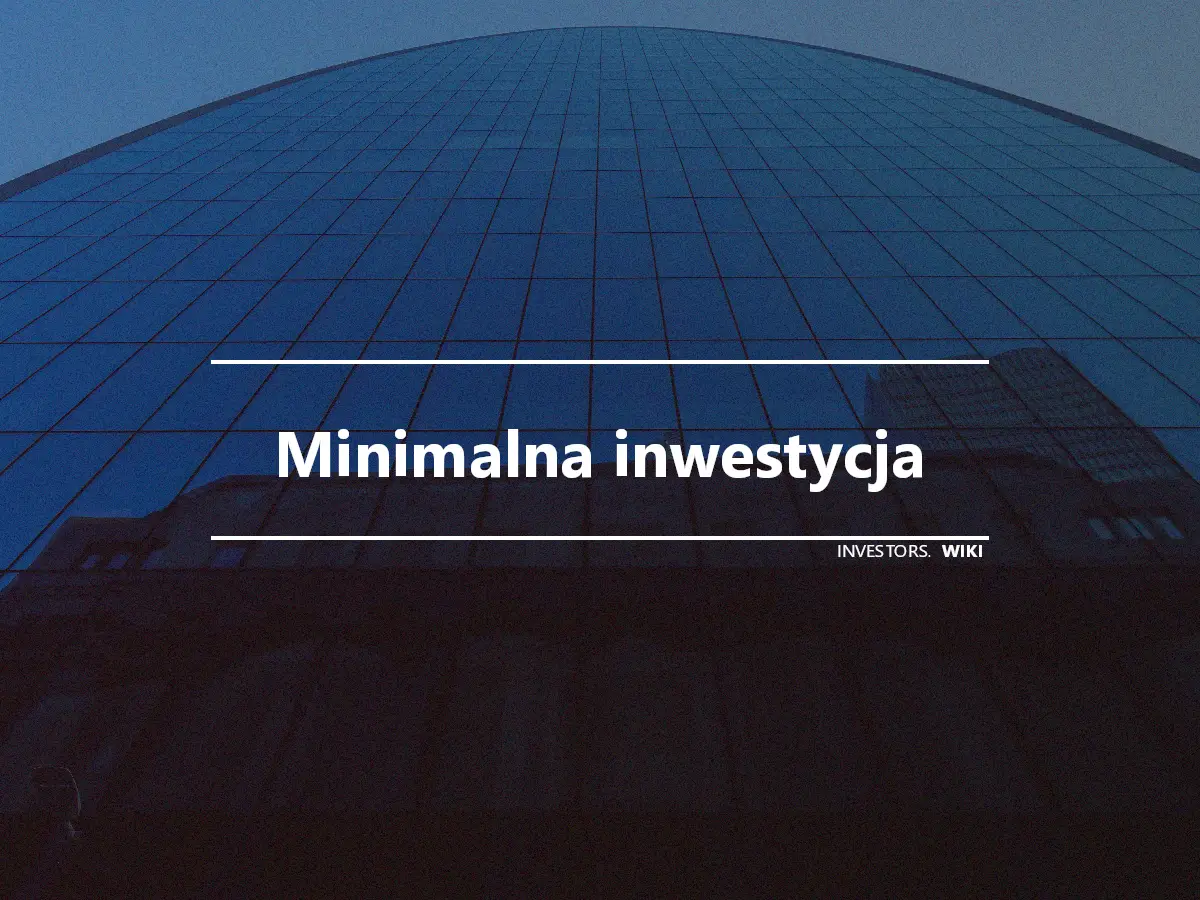 Minimalna inwestycja