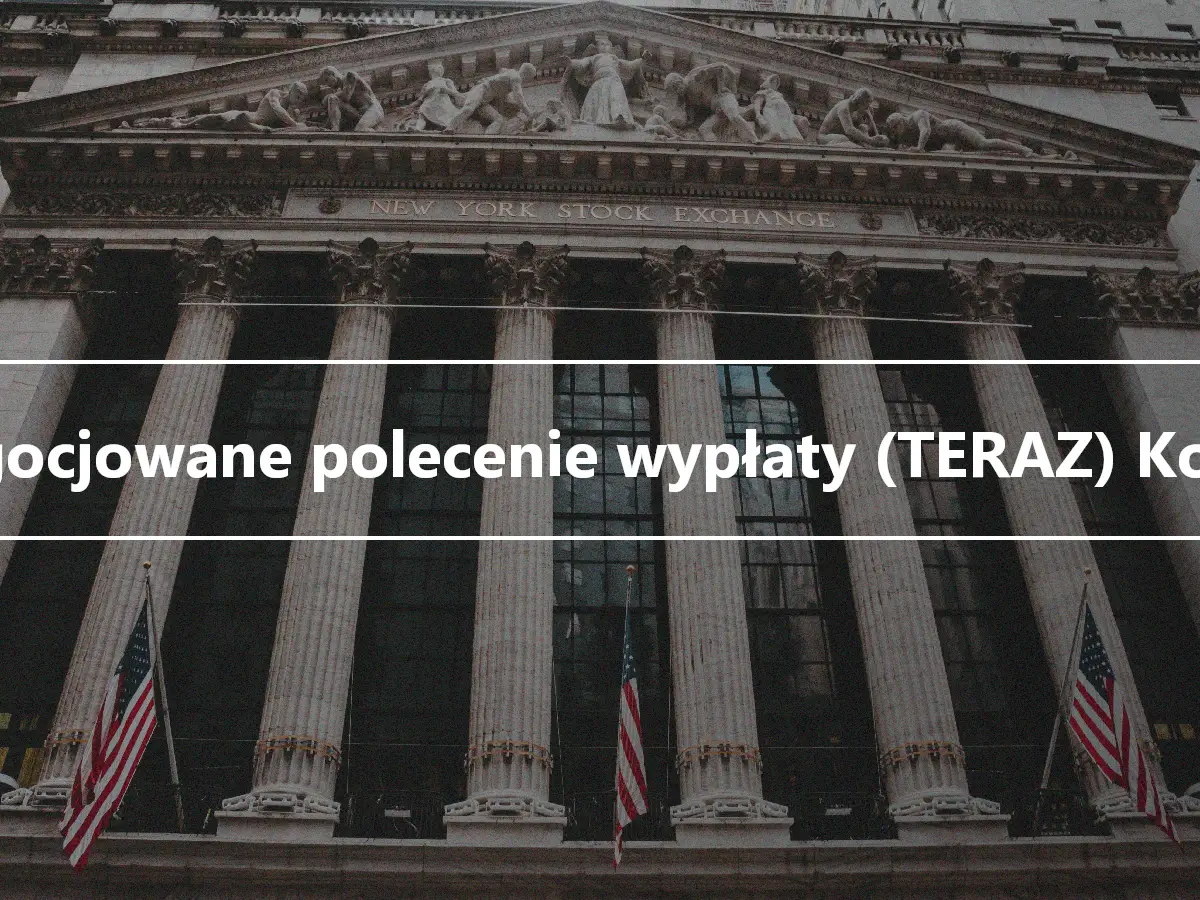 Negocjowane polecenie wypłaty (TERAZ) Konto