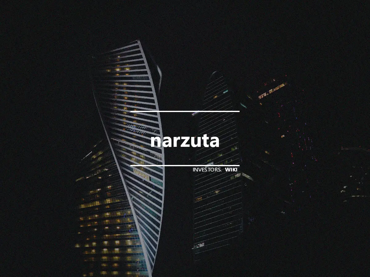 narzuta