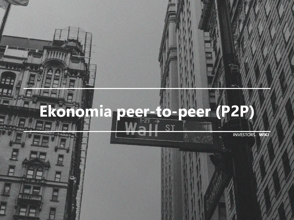 Ekonomia peer-to-peer (P2P)