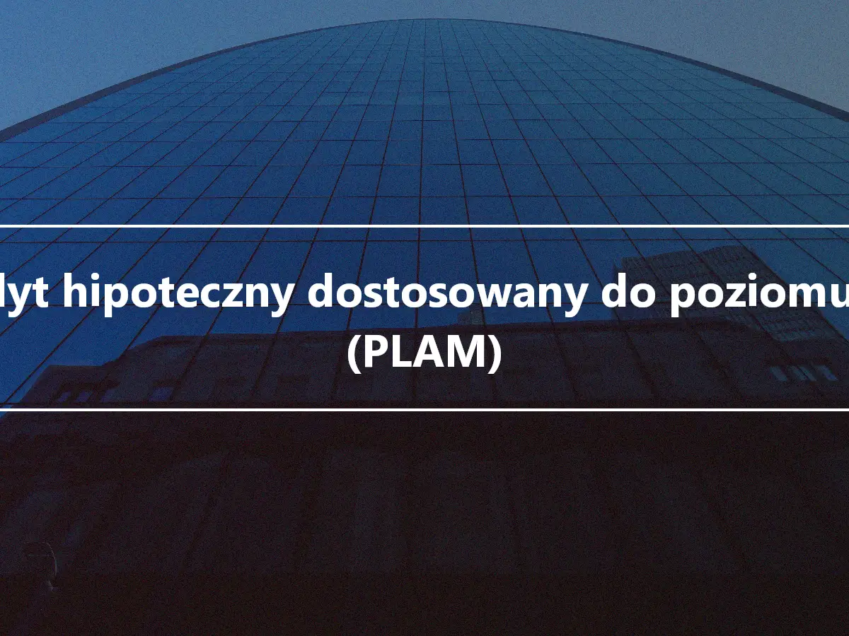 Kredyt hipoteczny dostosowany do poziomu cen (PLAM)