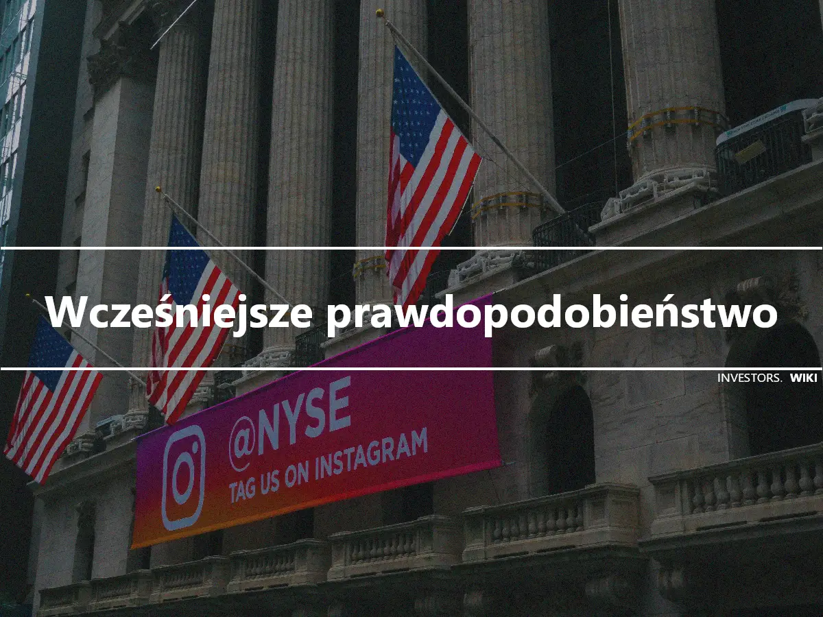 Wcześniejsze prawdopodobieństwo