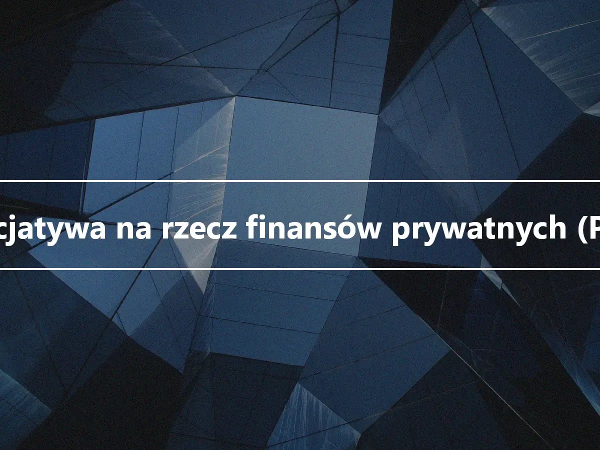 Inicjatywa na rzecz finansów prywatnych (PFI)