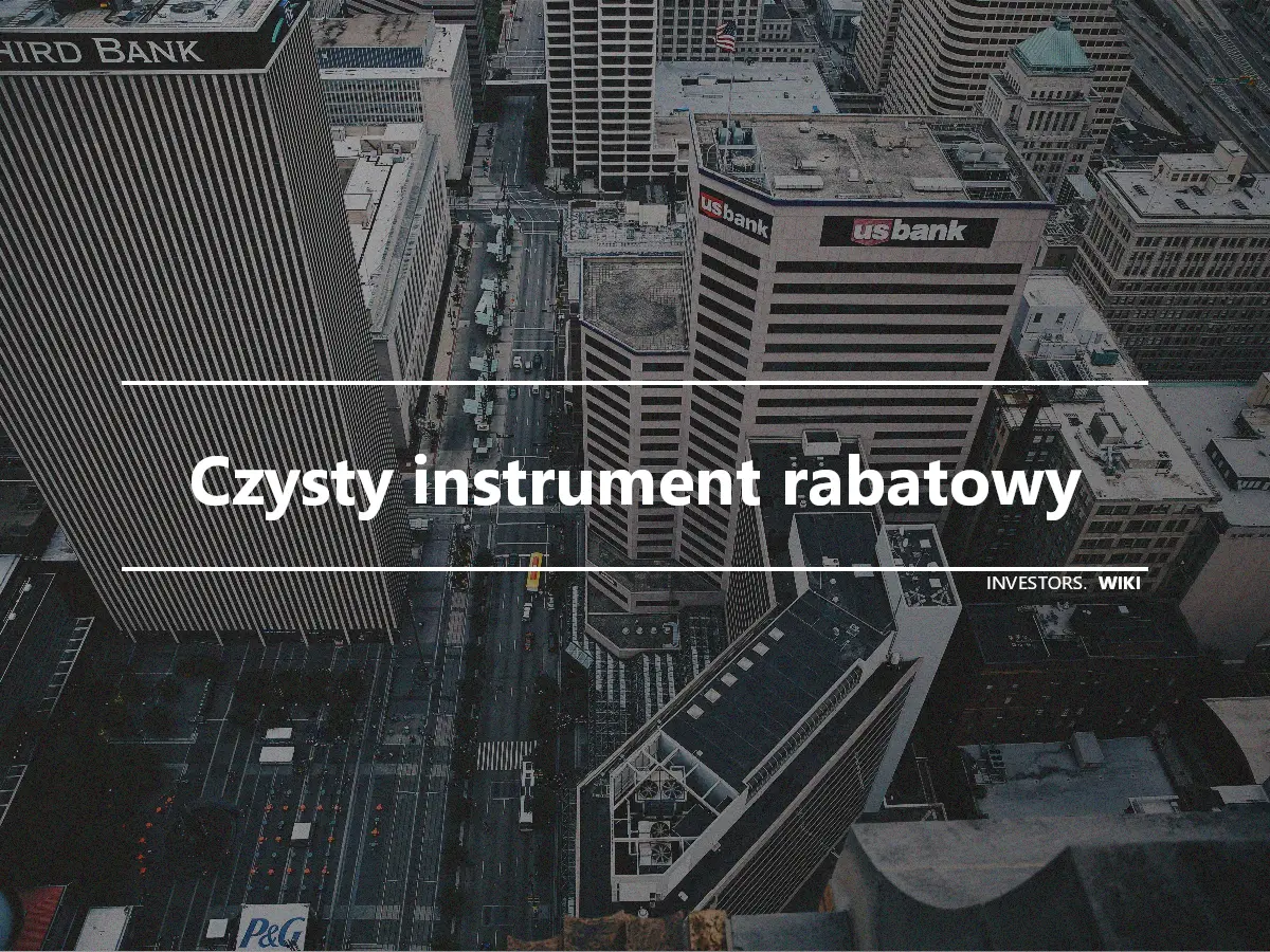 Czysty instrument rabatowy