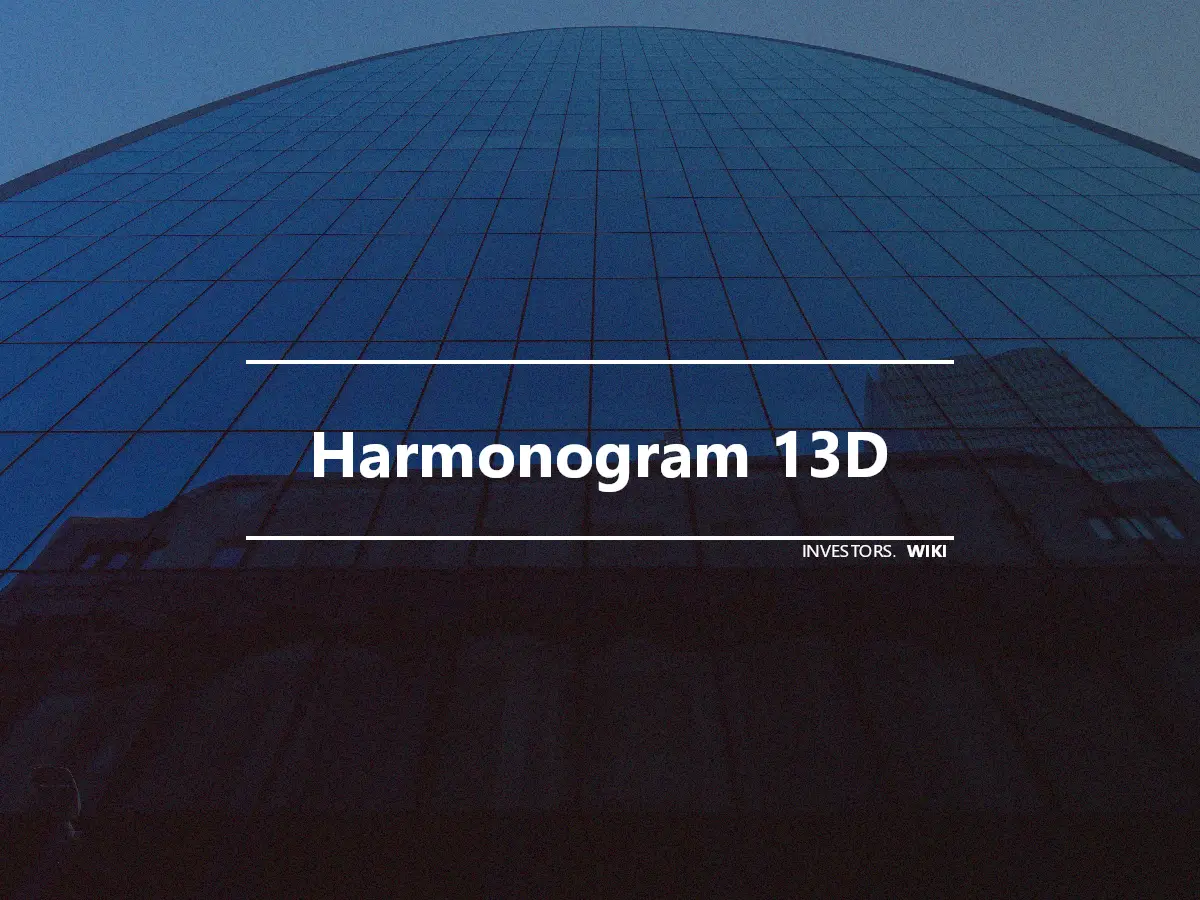 Harmonogram 13D
