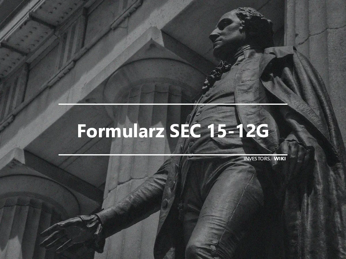 Formularz SEC 15-12G