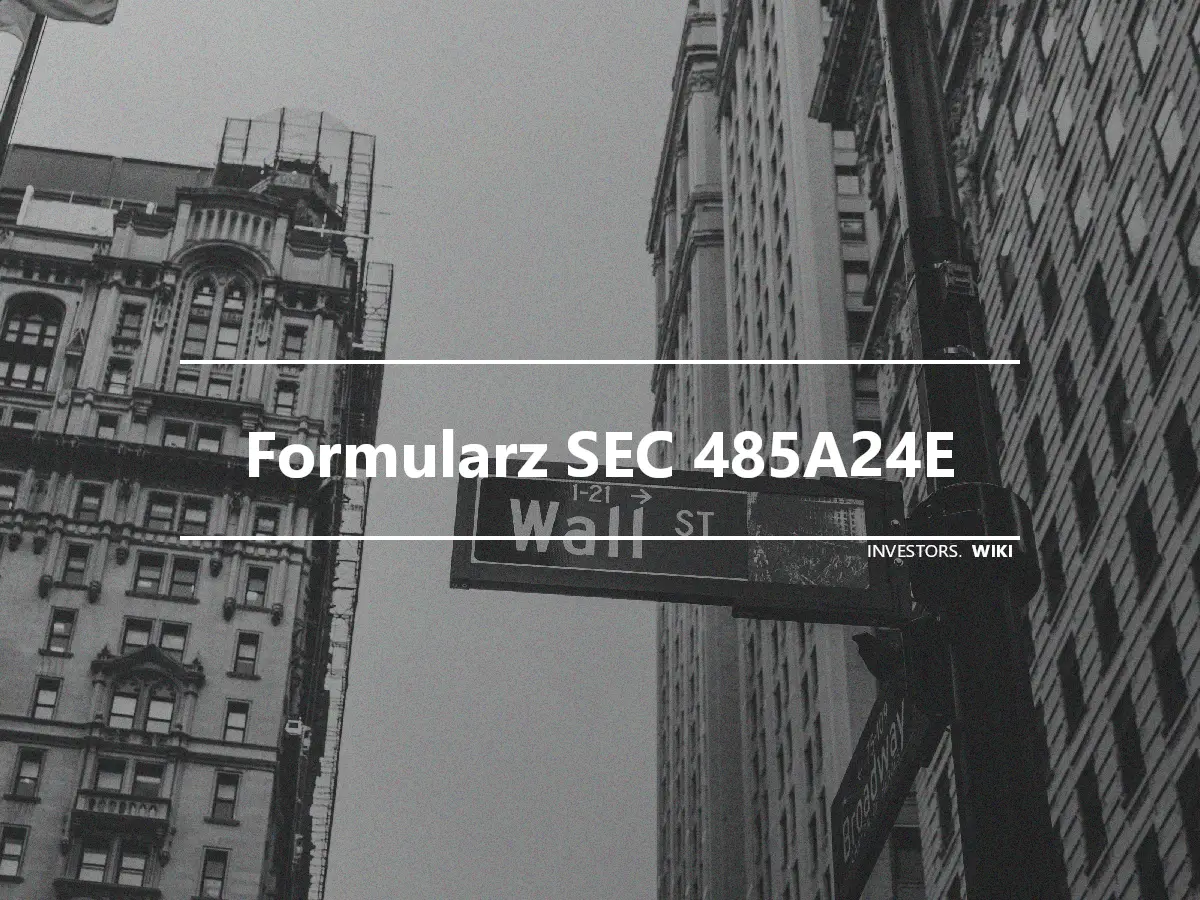 Formularz SEC 485A24E