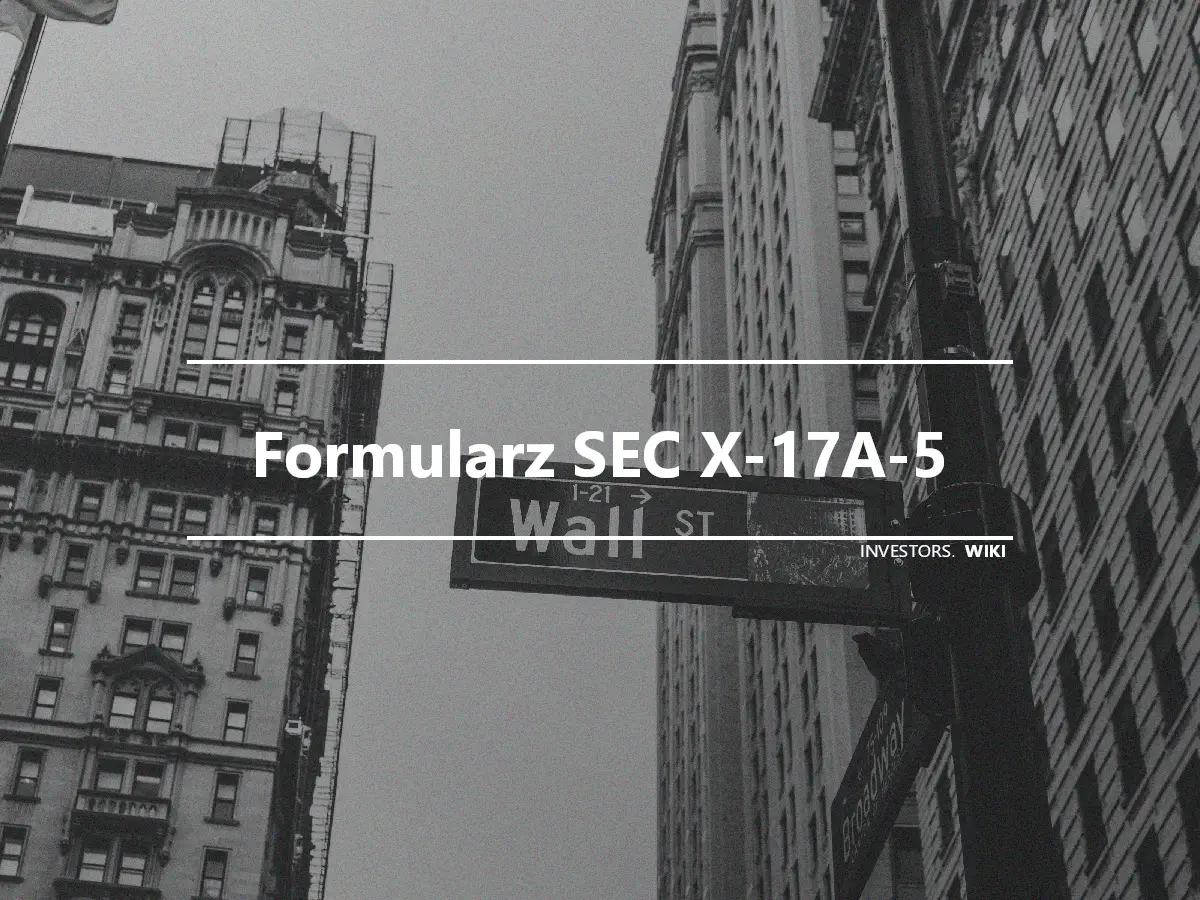 Formularz SEC X-17A-5