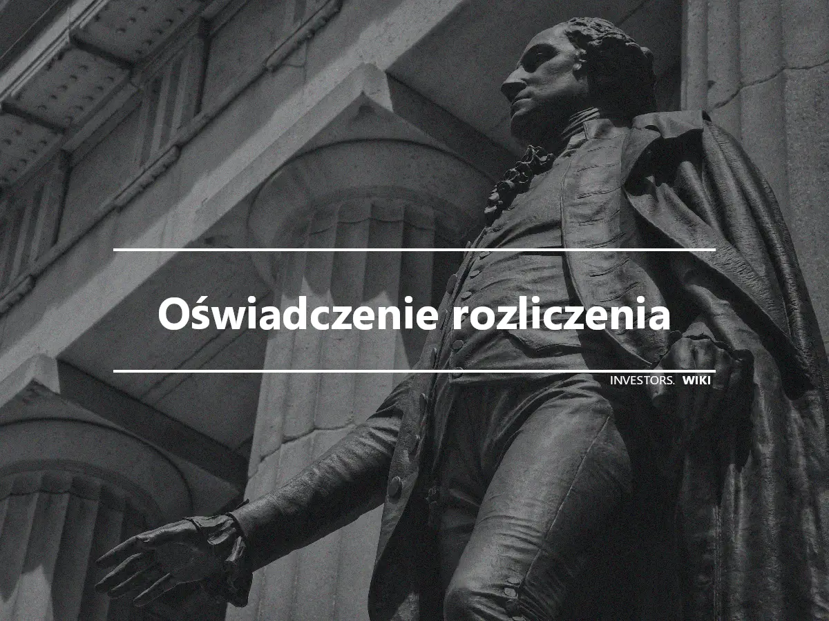 Oświadczenie rozliczenia