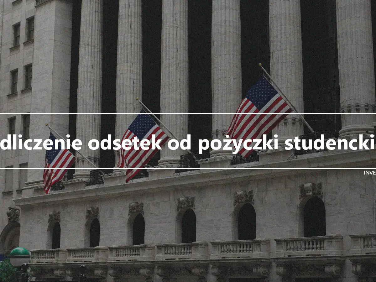 Odliczenie odsetek od pożyczki studenckiej