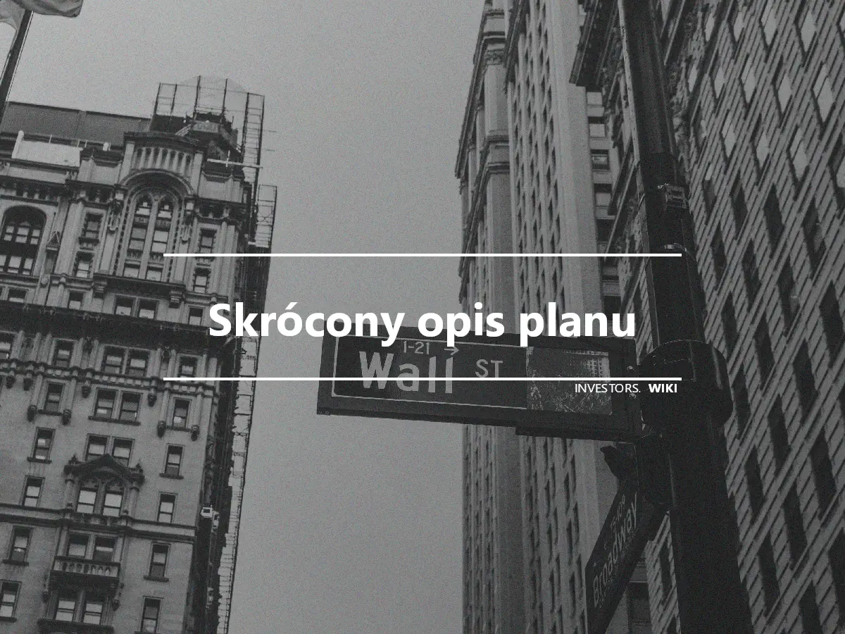 Skrócony opis planu