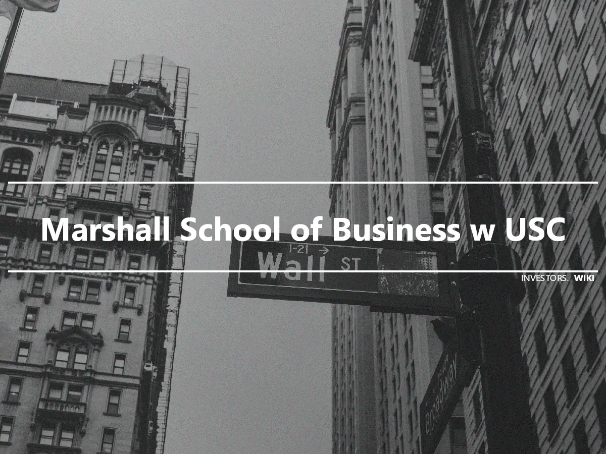Marshall School of Business w USC