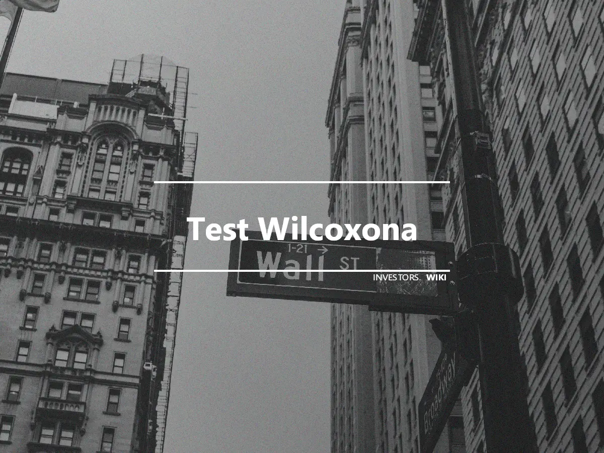 Test Wilcoxona