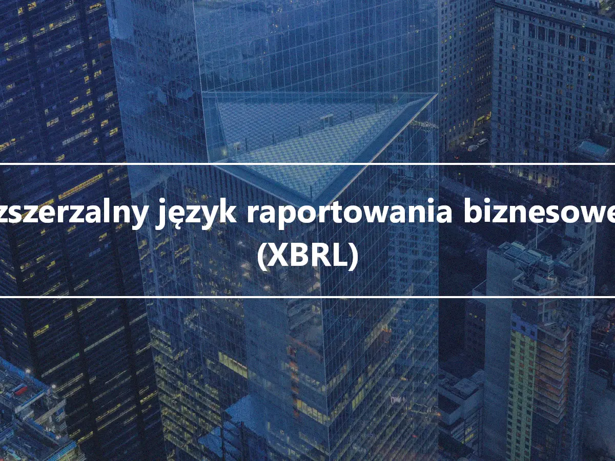 Rozszerzalny język raportowania biznesowego (XBRL)