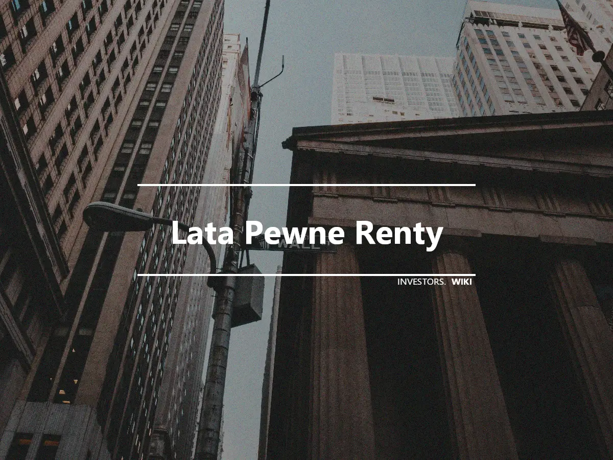 Lata Pewne Renty