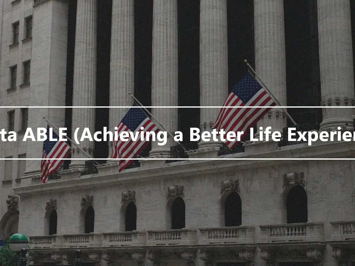Conta ABLE (Achieving a Better Life Experience)