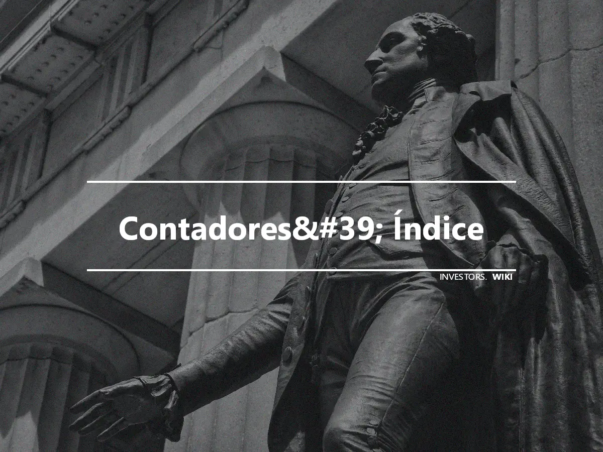 Contadores&#39; Índice