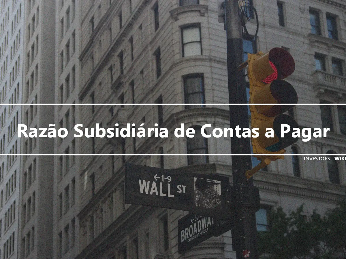 Razão Subsidiária de Contas a Pagar