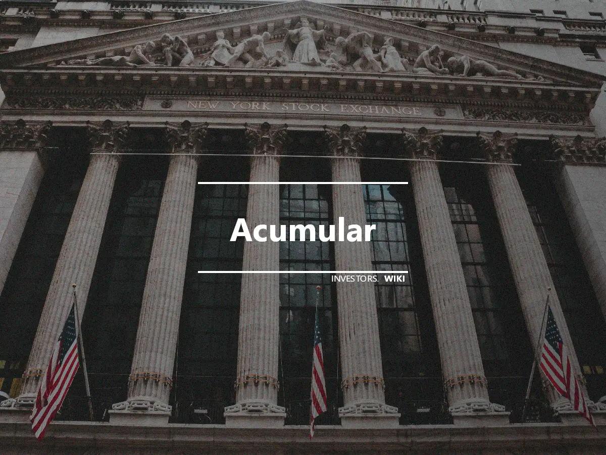 Acumular
