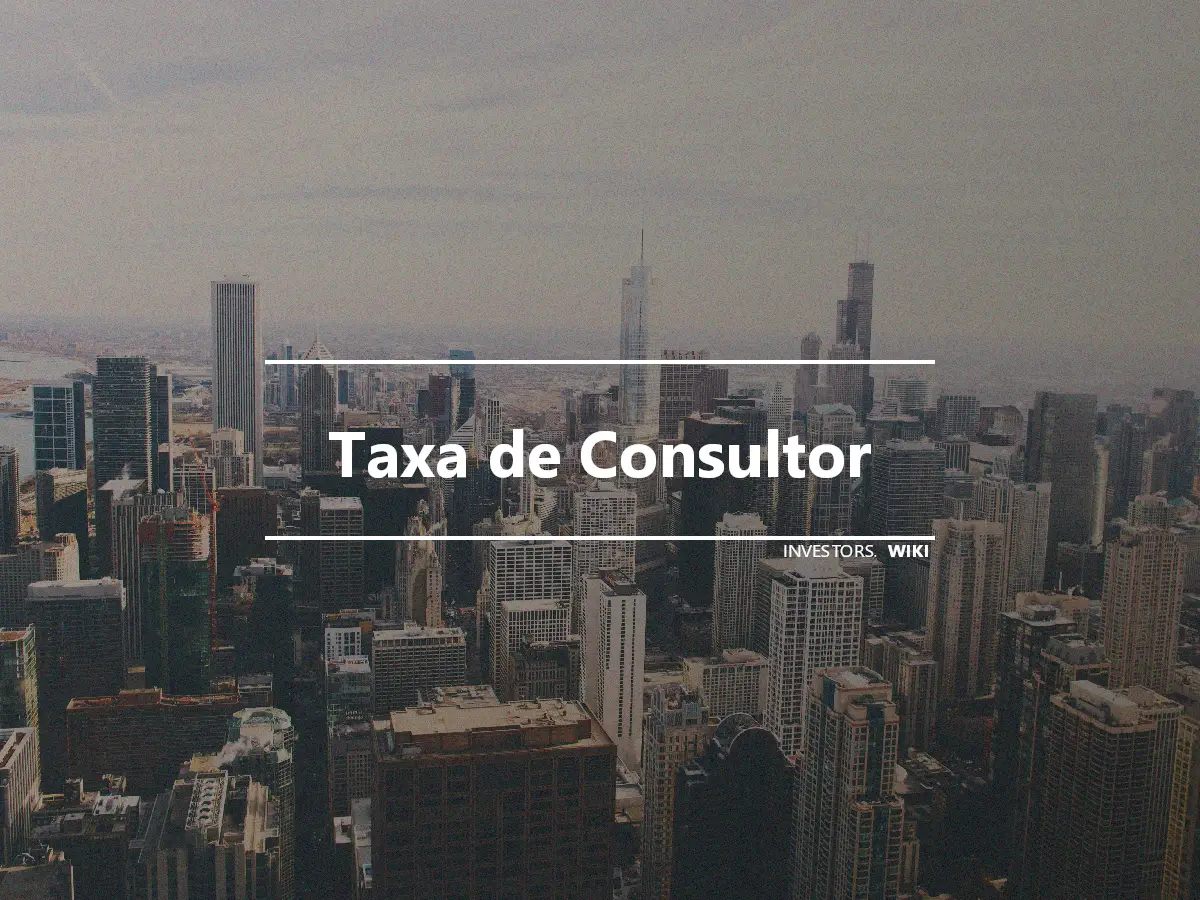 Taxa de Consultor