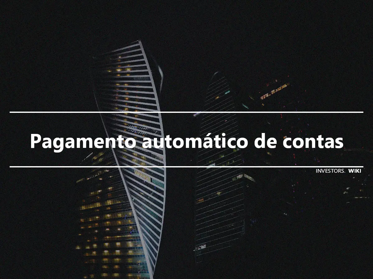 Pagamento automático de contas