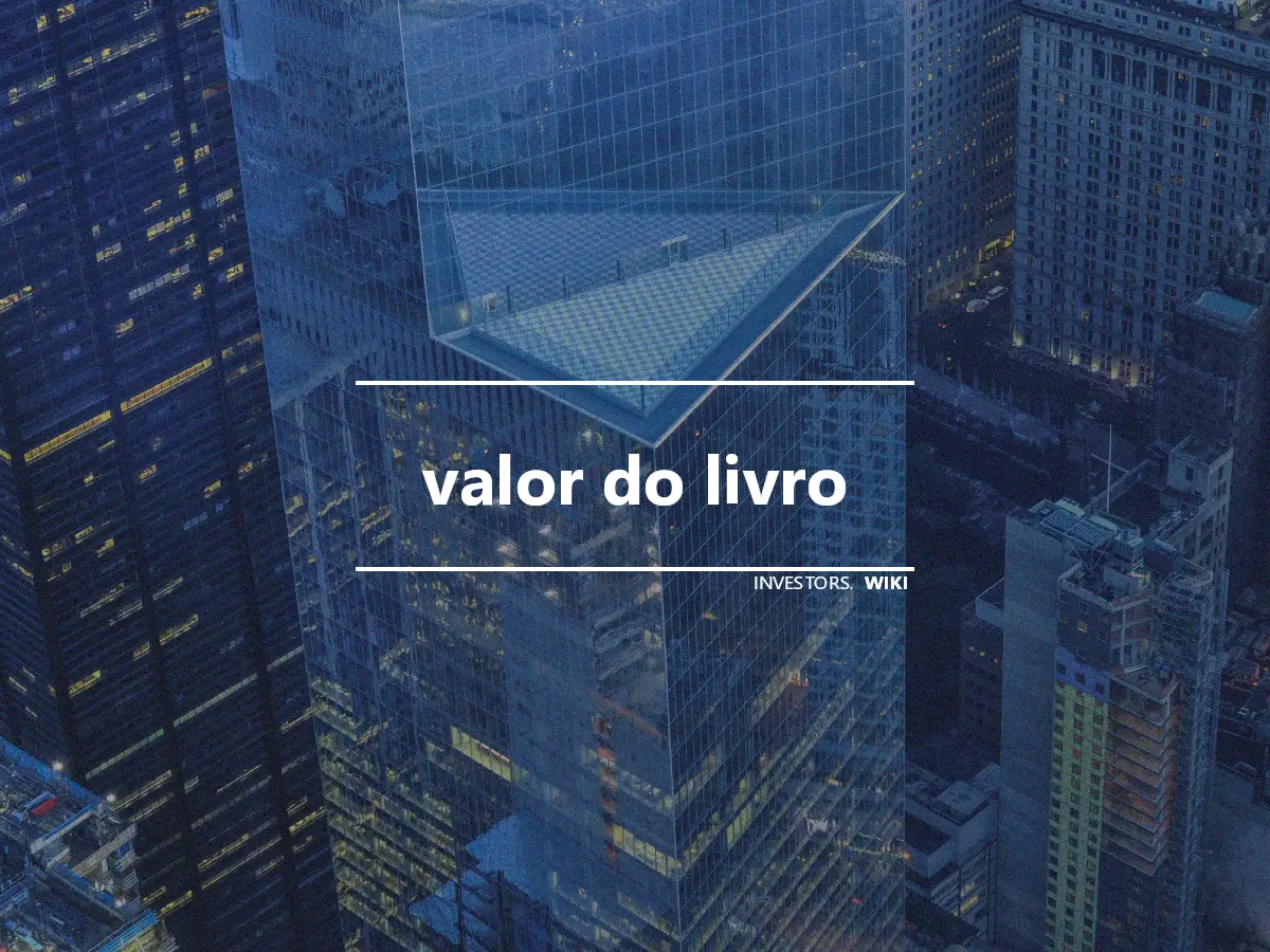 valor do livro