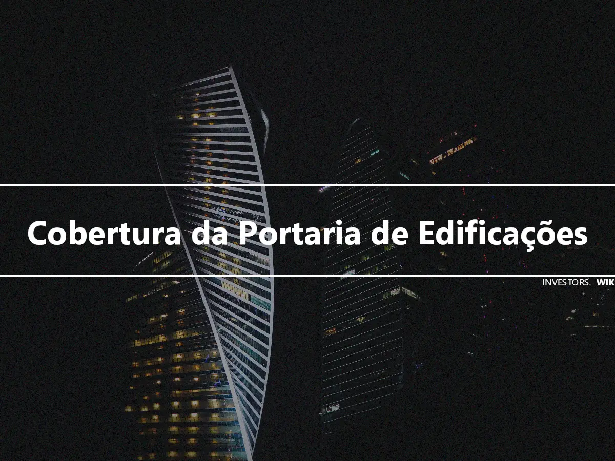 Cobertura da Portaria de Edificações