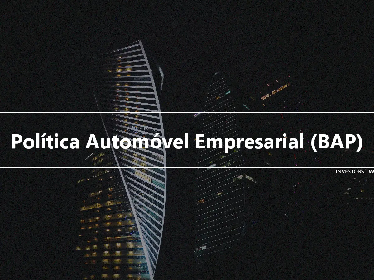 Política Automóvel Empresarial (BAP)