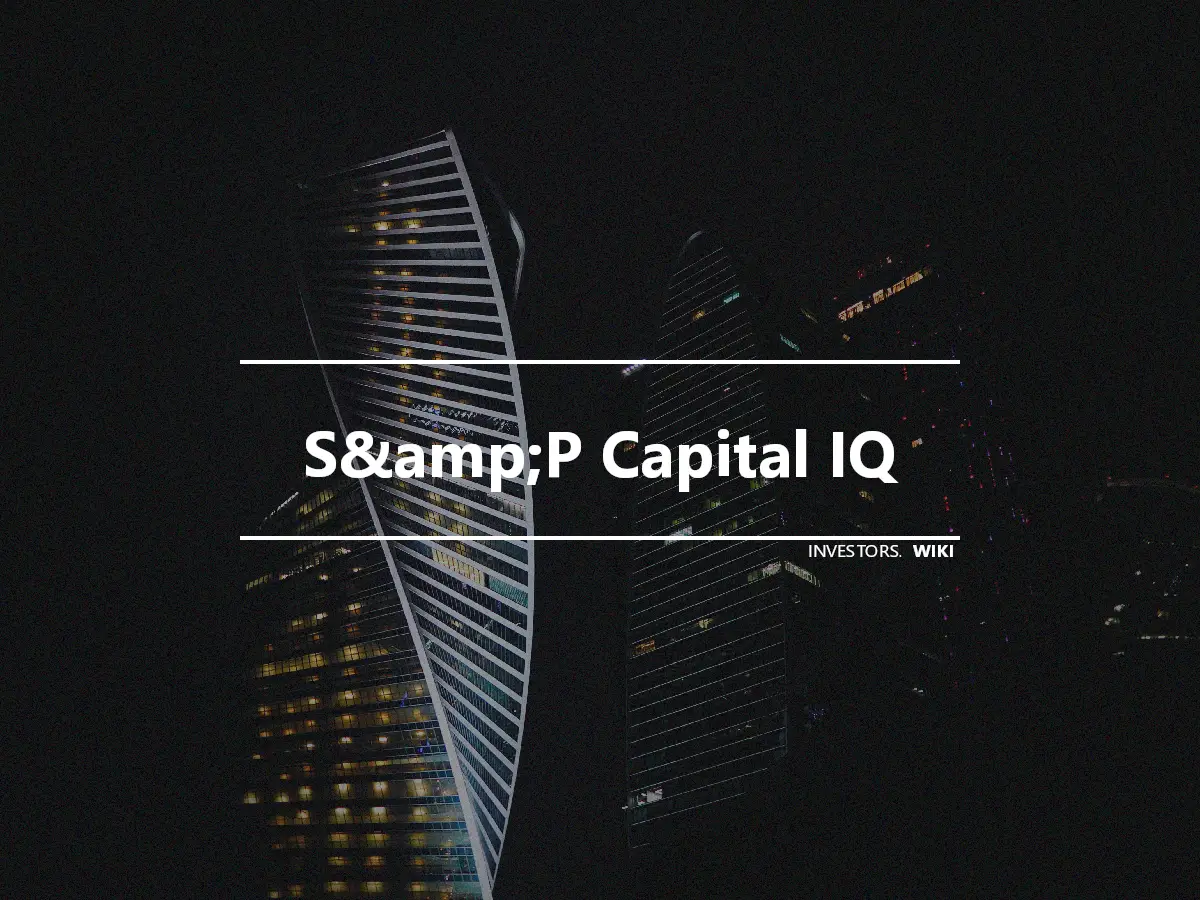 S&amp;P Capital IQ